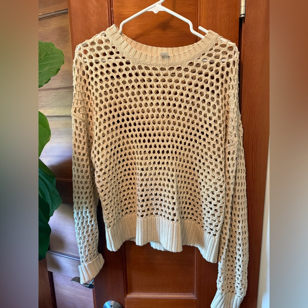 Old Navy Cream Knit Sweater